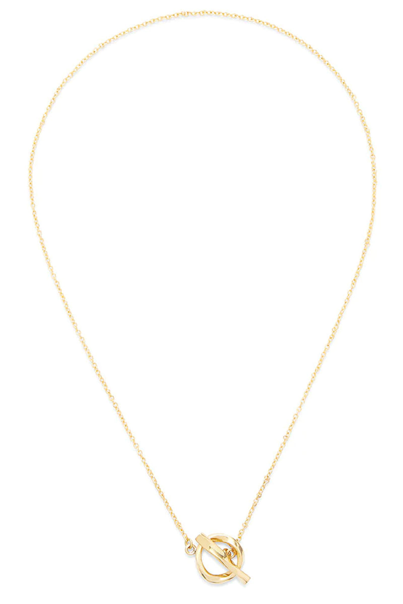 Soko Twist 24K Gold Plated Lariat Necklace