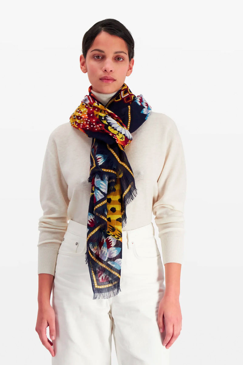 Inoui Editions Hulule Scarf in Navy