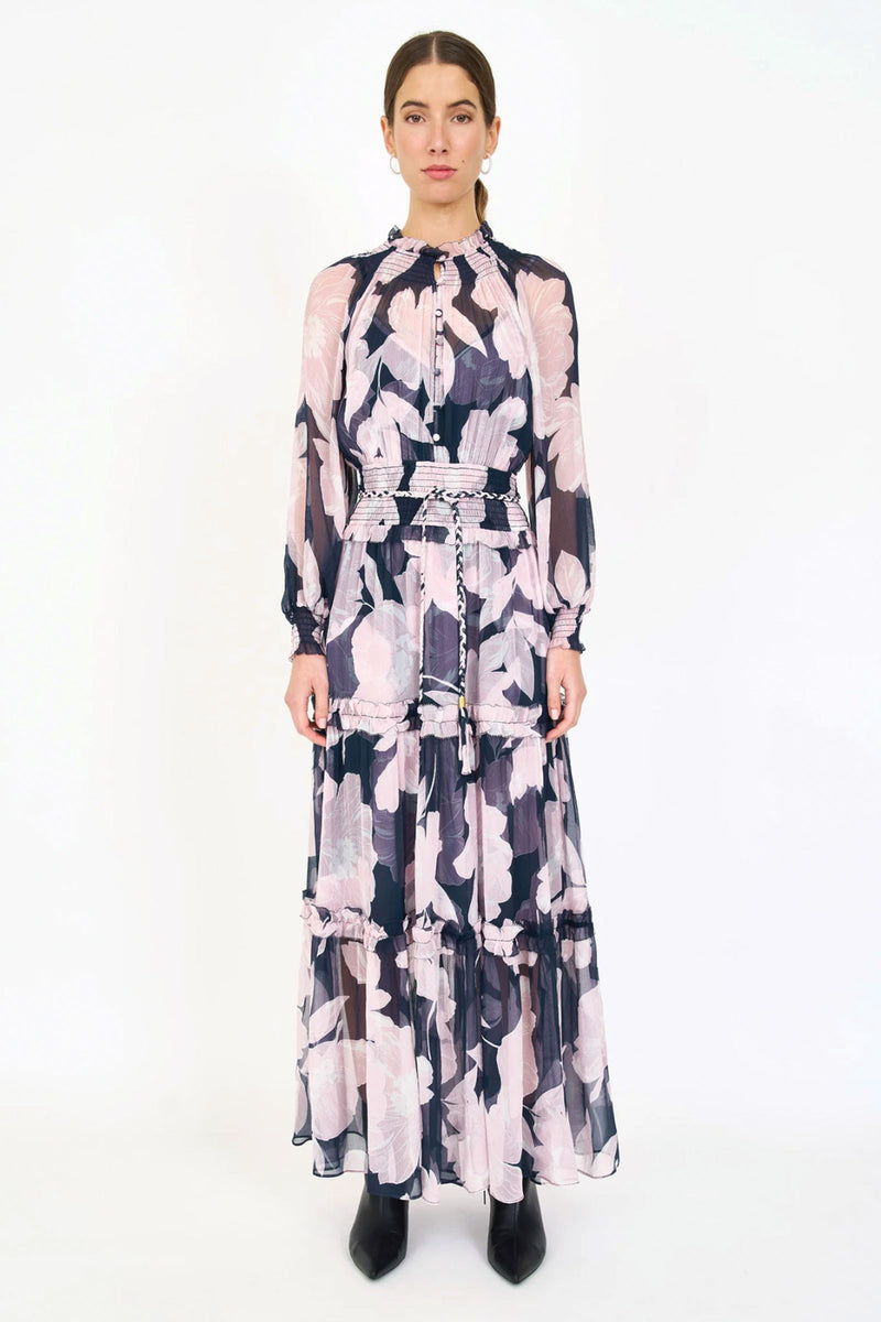Christy Lynn Florence Dress in Midnight Blossom