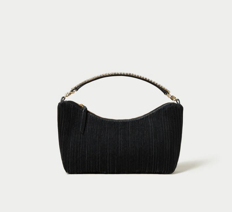 Loeffler Randall Addy Mini Pleated Baguette in Black
