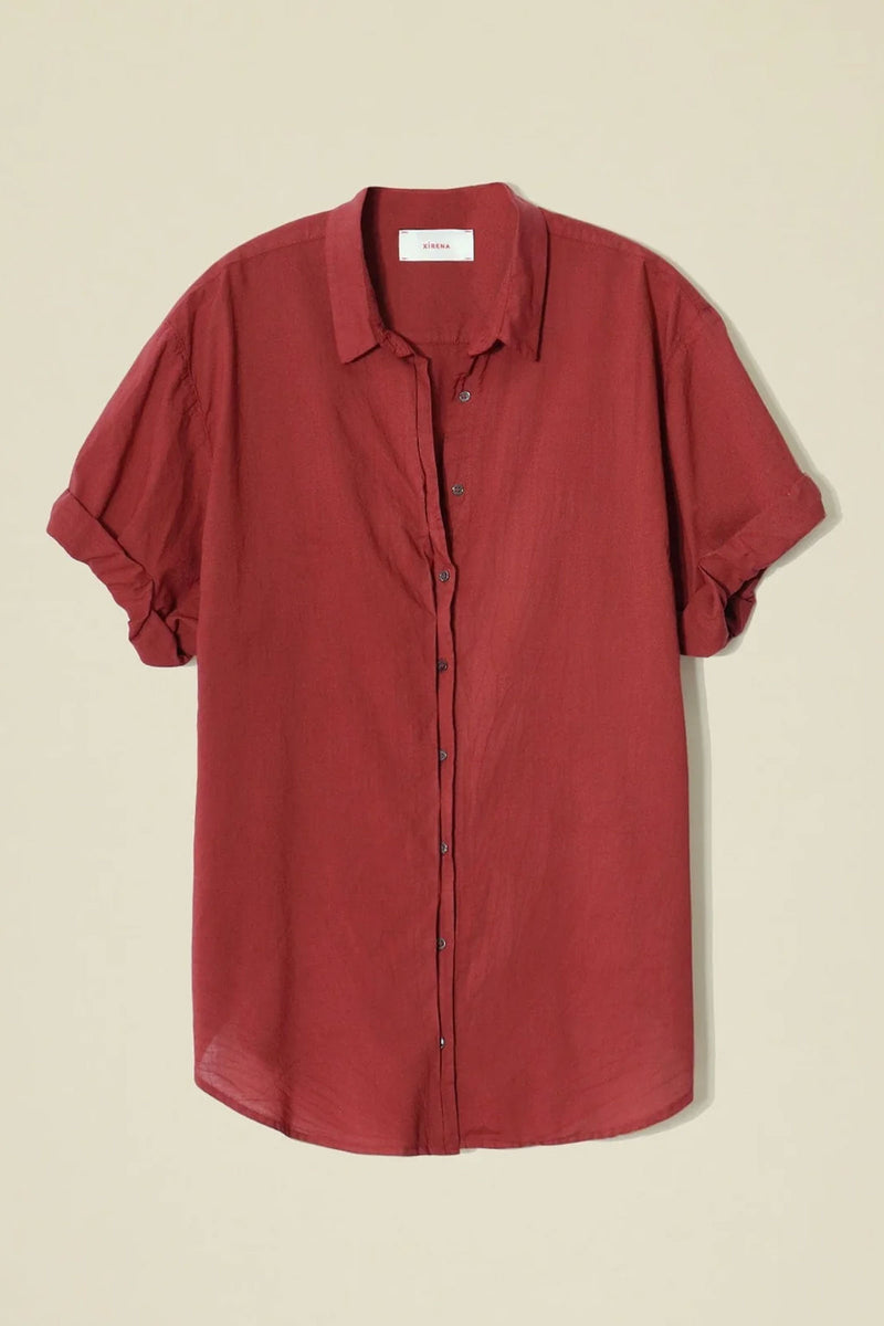 Xirena Channing Shirt in Brick Red