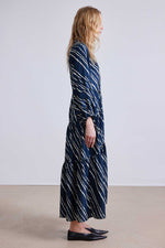 Apiece Apart Trinidad Maxi Dress in Navy Bias