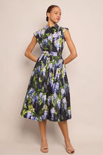 Cara Cara Octavia Dress in Wisteria Black