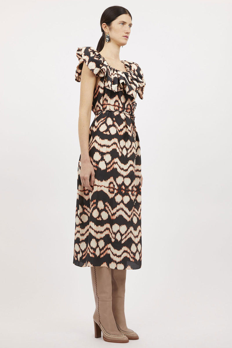 Ulla Johnson Anora Dress in Obsidian