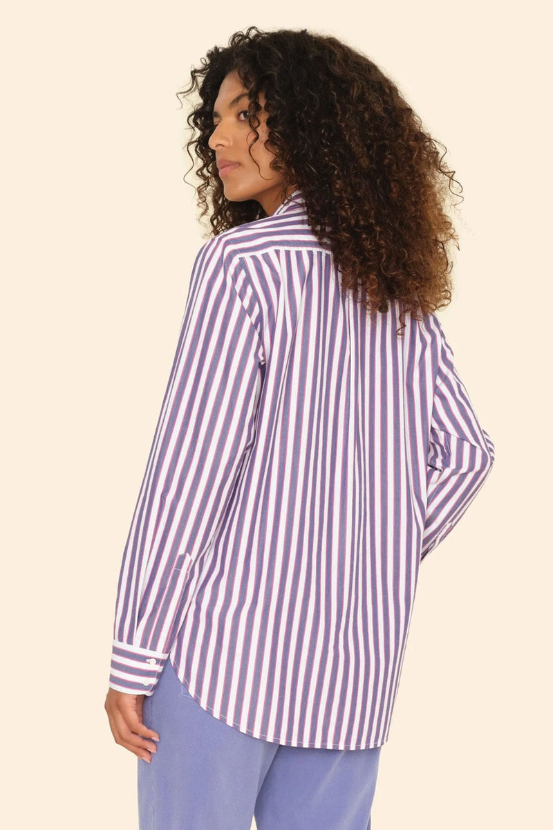 Xirena Beau Shirt in Blue Rose Stripe