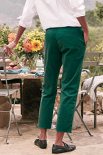 Frank and Eileen Wicklow Italian Chino In British Racing Green