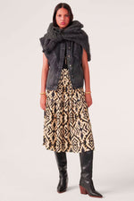 BA&SH Licoli Bohemian Style Skirt in Yellow