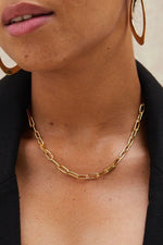 Soko Delicate 24K Gold Plated Ellipse Collar Necklace