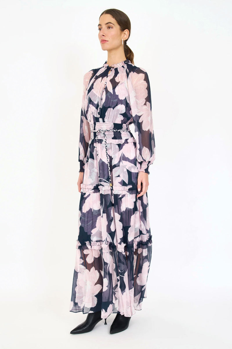 Christy Lynn Florence Dress in Midnight Blossom