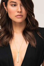 Soko Thin Bar Pendant Necklace