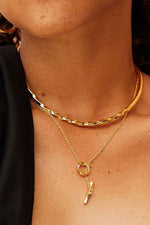 Soko Twist 24K Gold Plated Lariat Necklace