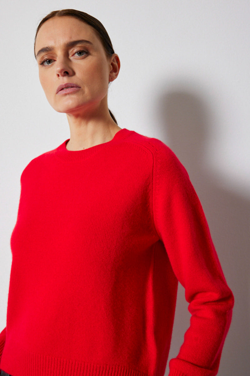Not Shy Achinu Sweater in Carmin