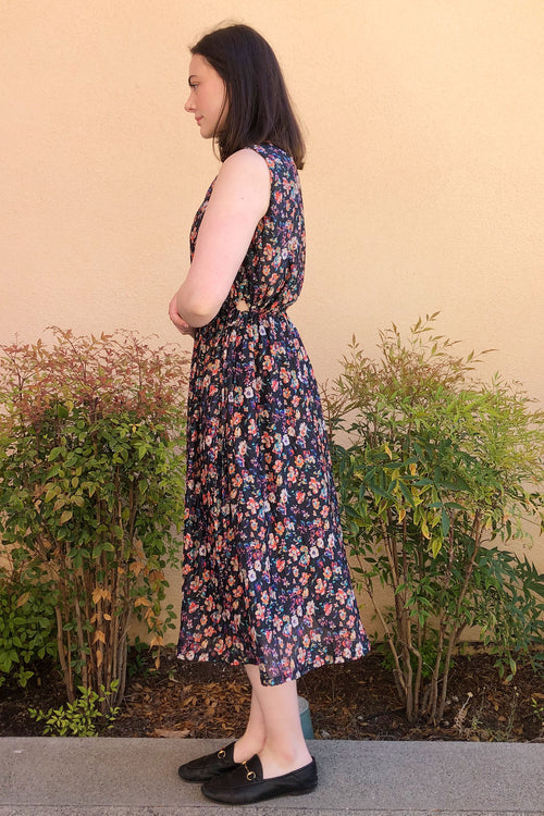No.6 Pheobe Dress in Black Wisteria