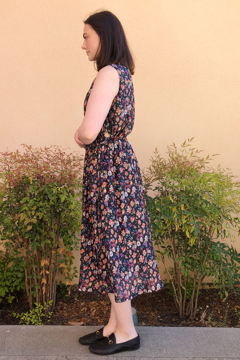 No.6 Pheobe Dress in Black Wisteria