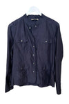 Go Silk Go On Expedition Shacket In Midnight