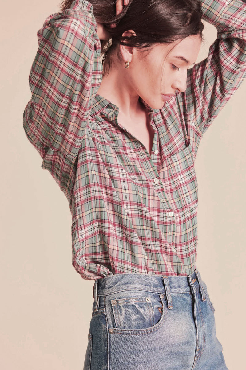 Trovata Blake Oversized Shirt in Fairmont Plaid