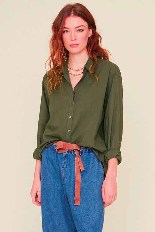 Xirena Beau Shirt in Ash Green