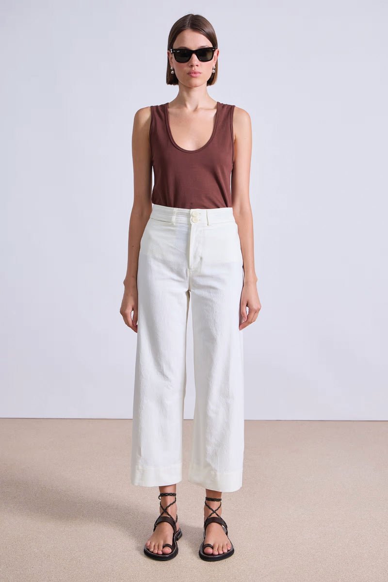 Apiece Apart Classic Merida Pant in Cream