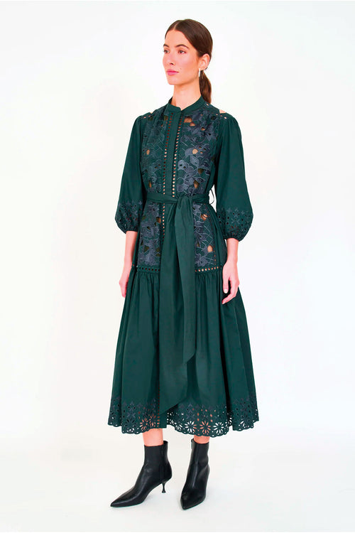 Christy Lynn Sasha Dress in Evergreen