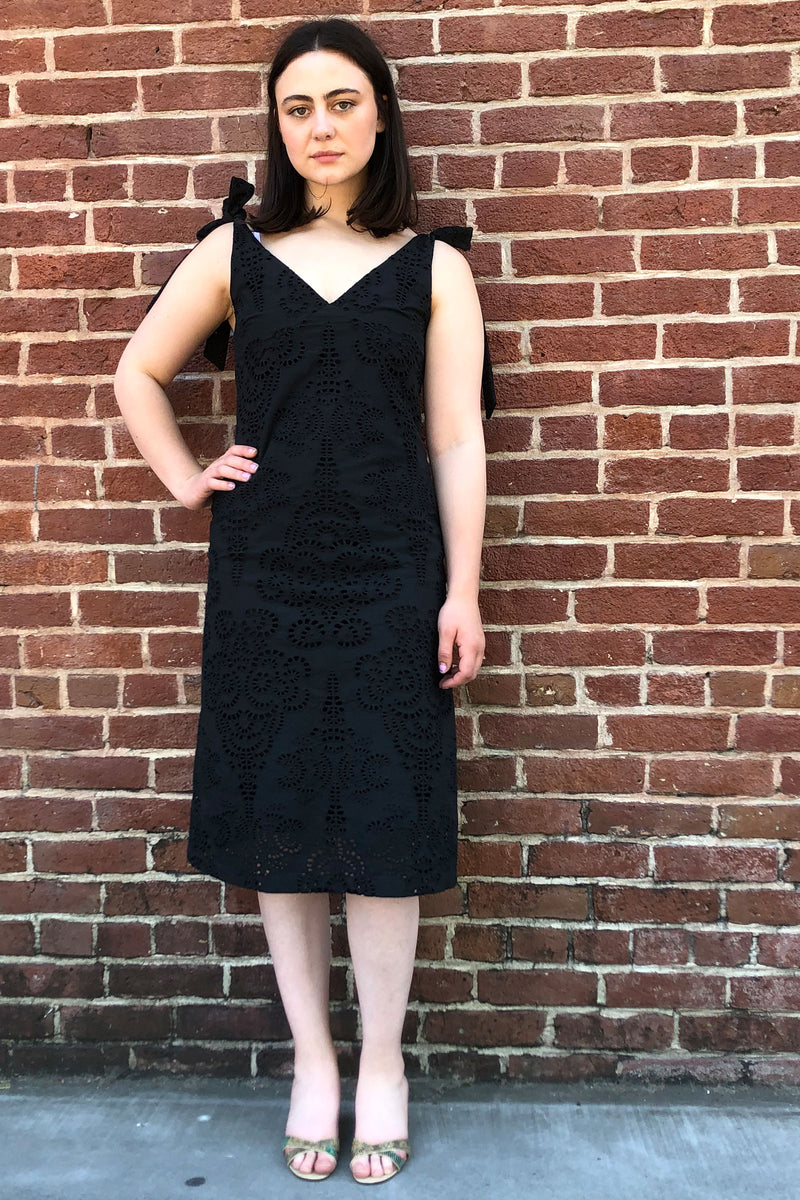 No.6 Seine Dress in Black Eyelet