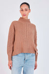 Not Shy Franek Sweater in Camel