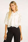 Caballero Juliette Ivory Lace Top