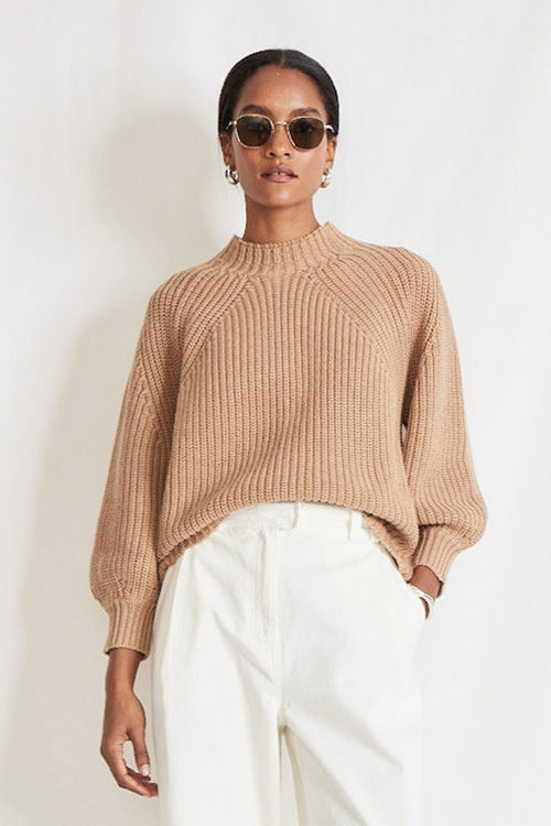Apiece Apart Eco Nueva Meral Sweater In Camel