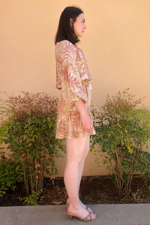 Natalie Martin Maggie Dress in Jungle Print Clay