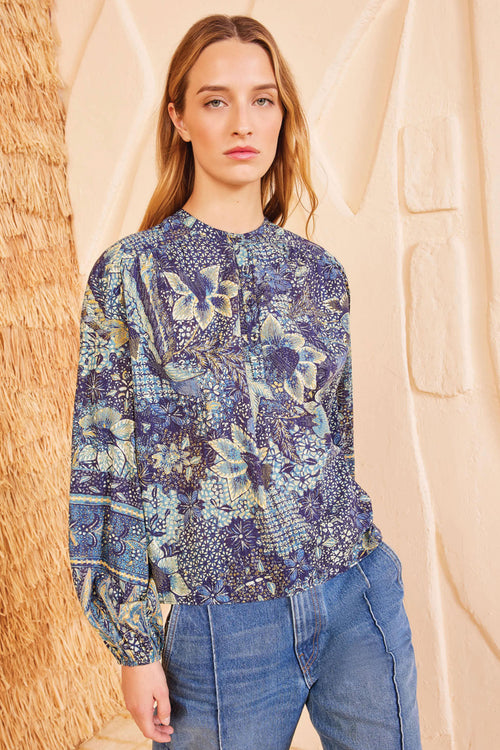 Ulla Johnson Harlowe Blouse in Portofino