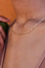 Soko Mini 24K Ellipse Necklace