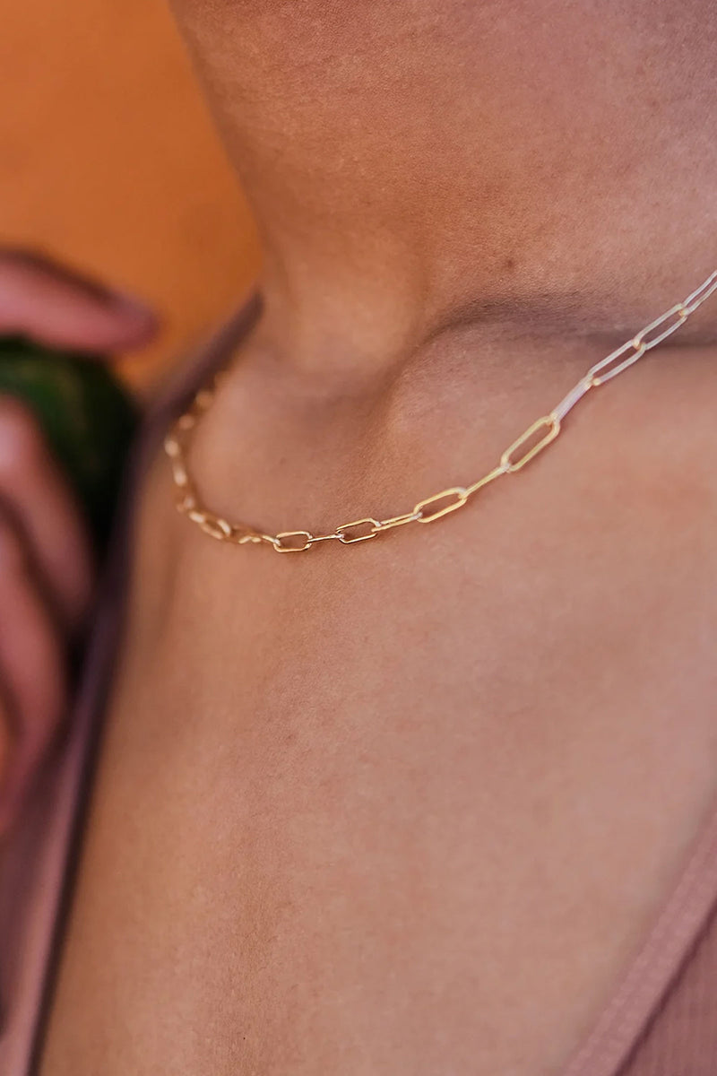 Soko Mini 24K Ellipse Necklace