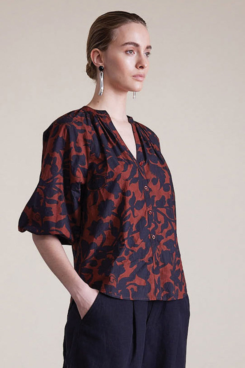 Apiece Apart Mitte Top in Deep Botanic