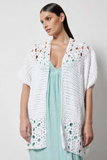 Not Shy Arka Crochet Wrap Latte