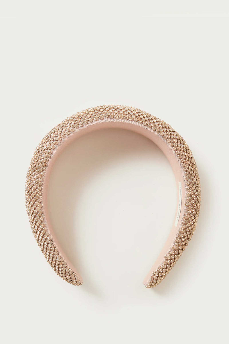 Loeffler Randall Bellamy Peach Diamante Headband