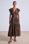 Apiece Apart Agathe Tier Maxi in Large Lace Chocolate Floral