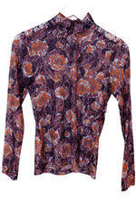NO6 Rosa Turtleneck in Gold Roses