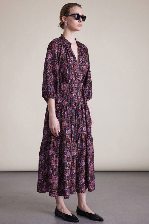 Apiece Apart Trinidad Maxi Dress in Folk Folliage