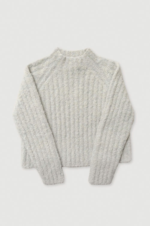 Micaela Greg Loop Rib Top in Mist