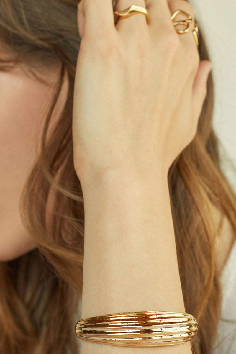 Soko Shujaa 24K Gold Plated Cuff