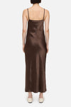 Closed Strap Dress in Cacao Brown