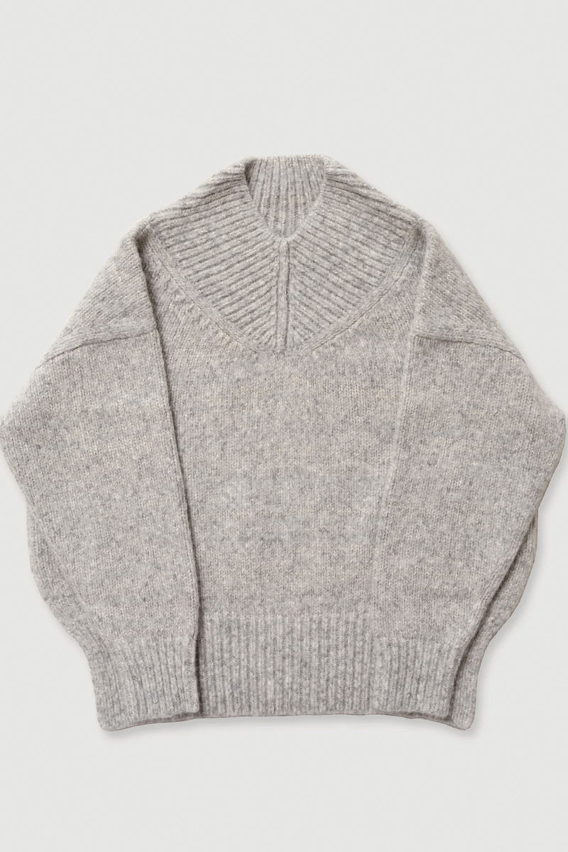 Micaela Greg Coco Sweater in Heather Grey