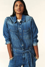 Ba&sh Jumpsuit Jerry in Handbrush Denim