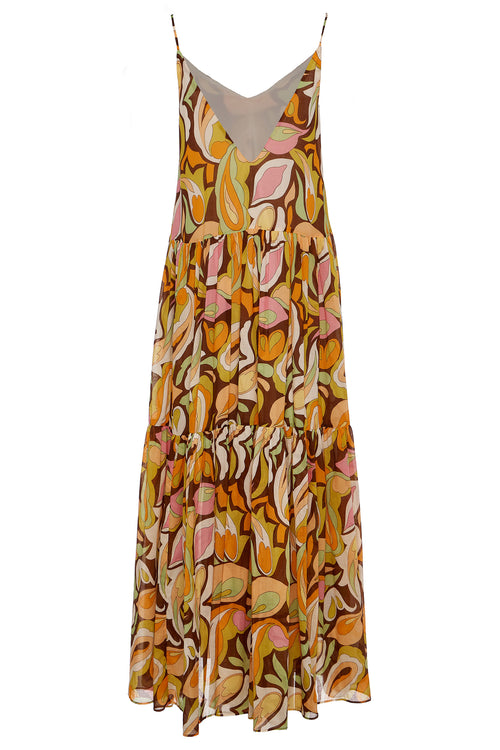 Devotion Twins Limnonari Peanut/Mustard Dress
