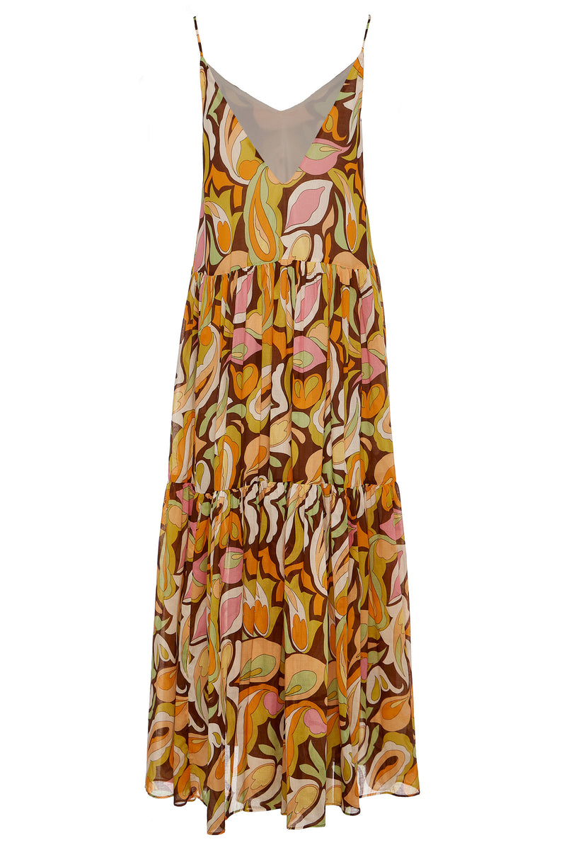 Devotion Twins Limnonari Peanut/Mustard Dress