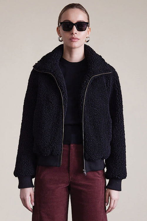 Apiece Apart Amager Bomber Jacket in Black