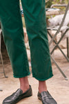 Frank and Eileen Wicklow Italian Chino In British Racing Green
