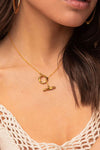Soko Twist 24K Gold Plated Lariat Necklace