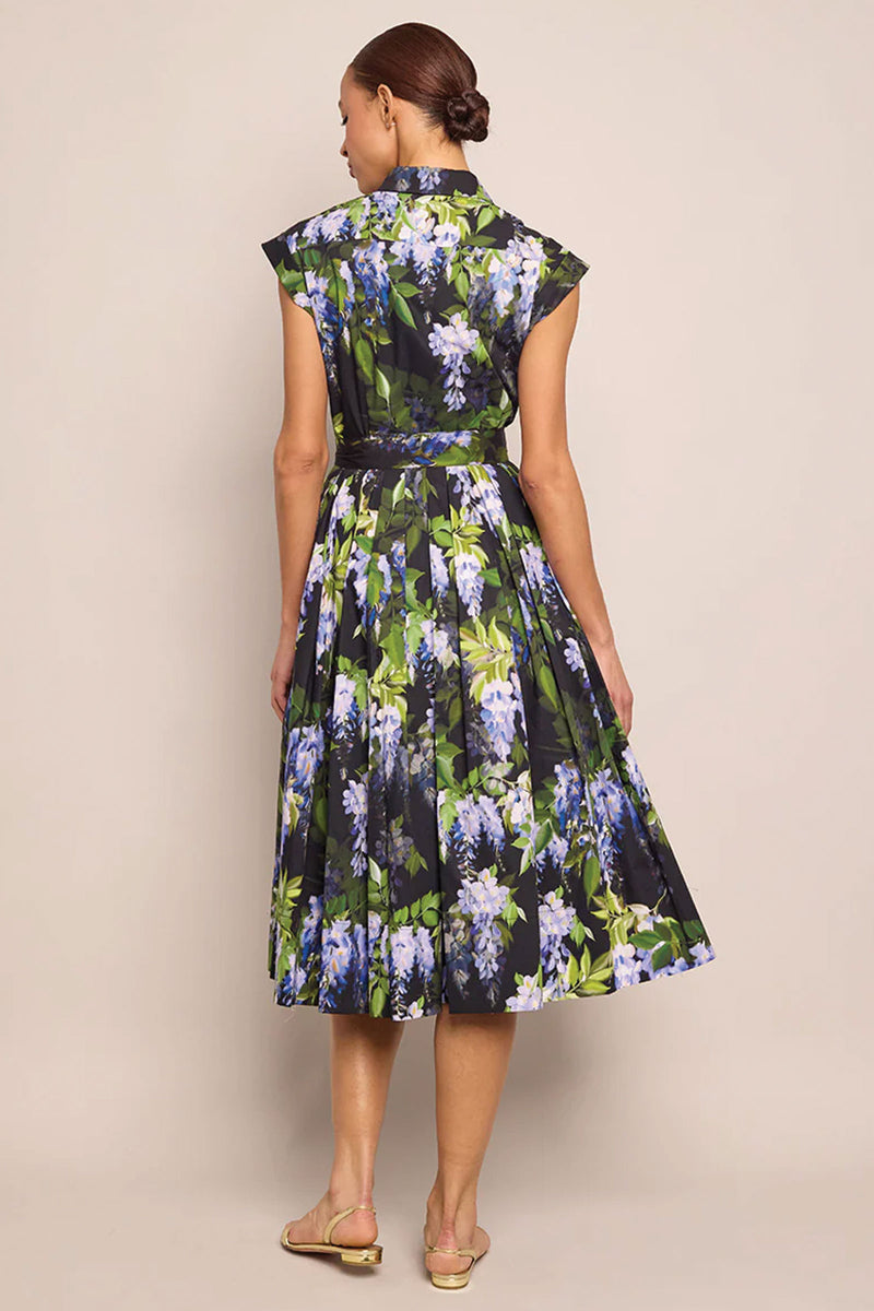 Cara Cara Octavia Dress in Wisteria Black