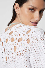 Not Shy Arka Crochet Wrap Latte
