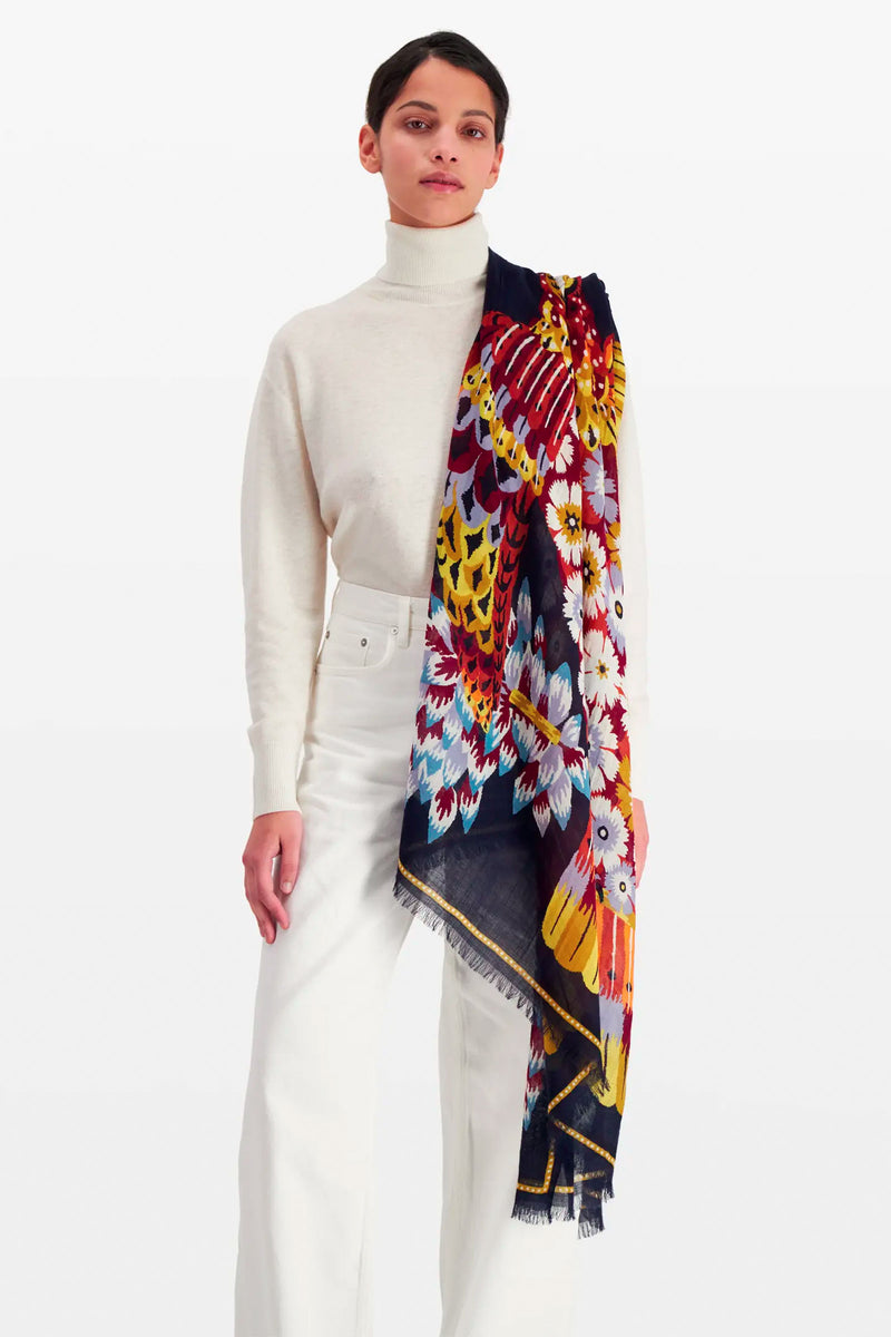 Inoui Editions Hulule Scarf in Navy